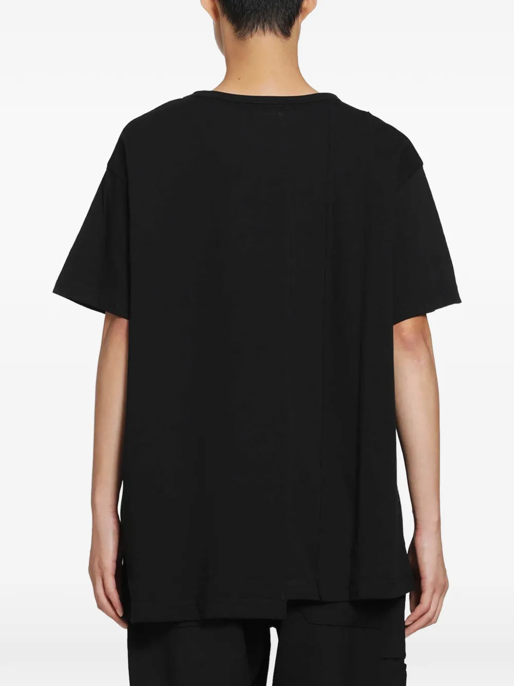 Yohji Yamamoto T-shirt met korte mouwen Zwart