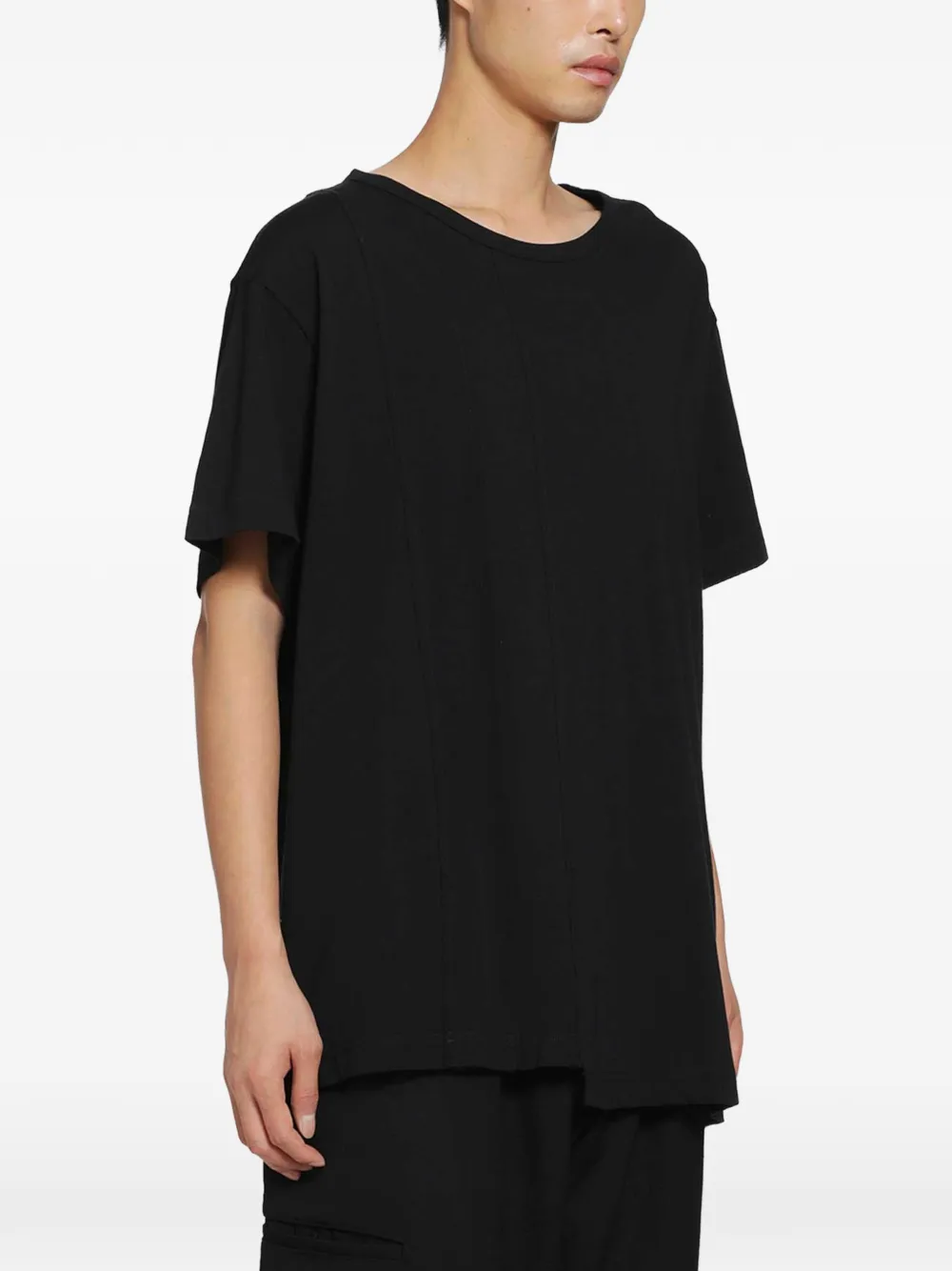 Yohji Yamamoto T-shirt met korte mouwen Zwart