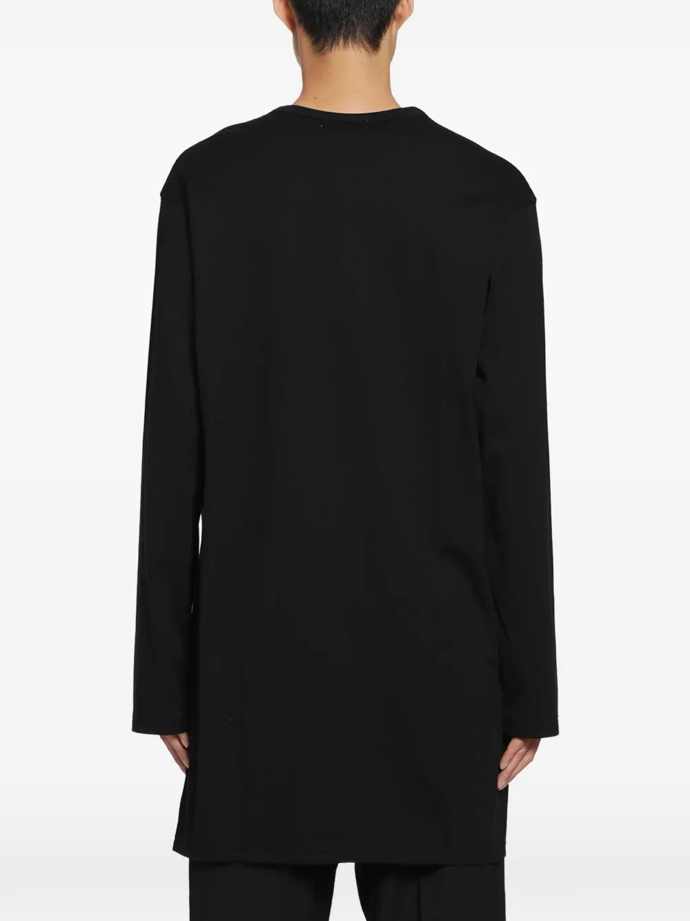 Yohji Yamamoto T-shirt met print Zwart