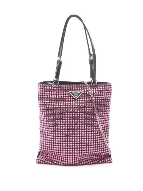 Prada Pre-Owned 2019-2026 Crystal Mini tote bag