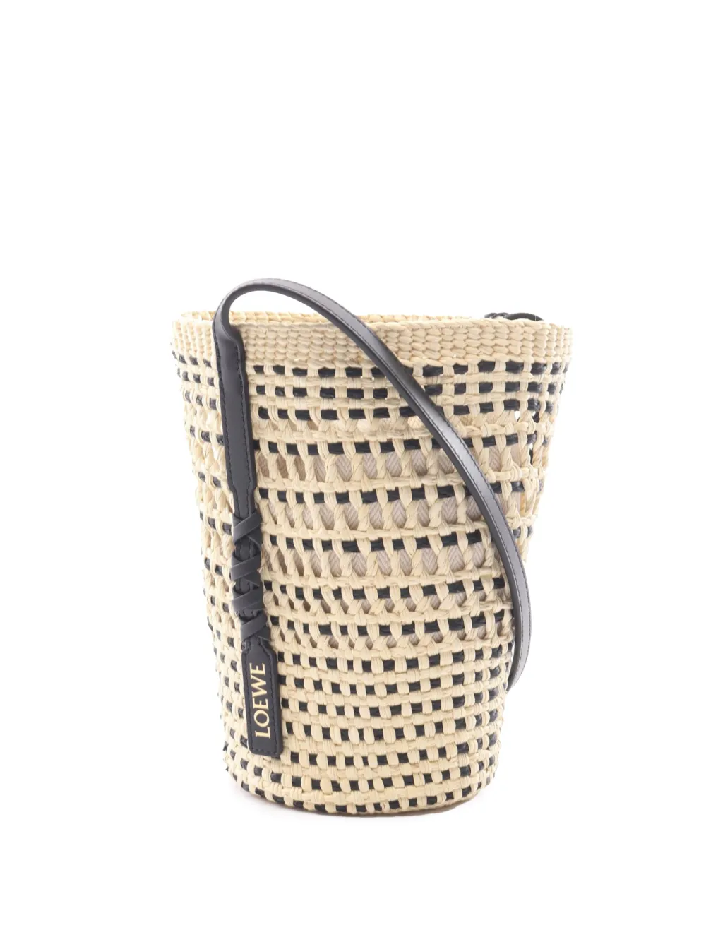 Loewe Pre-Owned 2020-2026 Raffia Blade Pocket shoulder bag - Toni neutri
