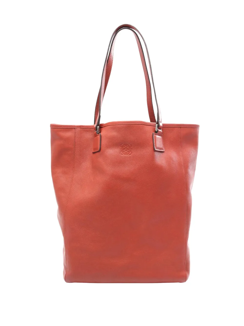 Loewe Pre-Owned 2010-2026 Leather tote bag - Rosso