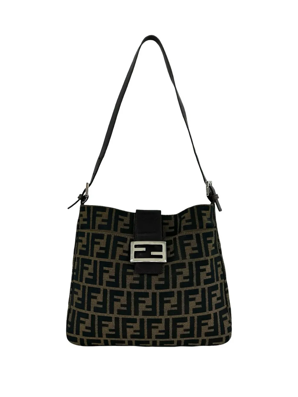 Fendi Pre-Owned 1990-2010 Zucca Canvas shoulder bag - Marrone