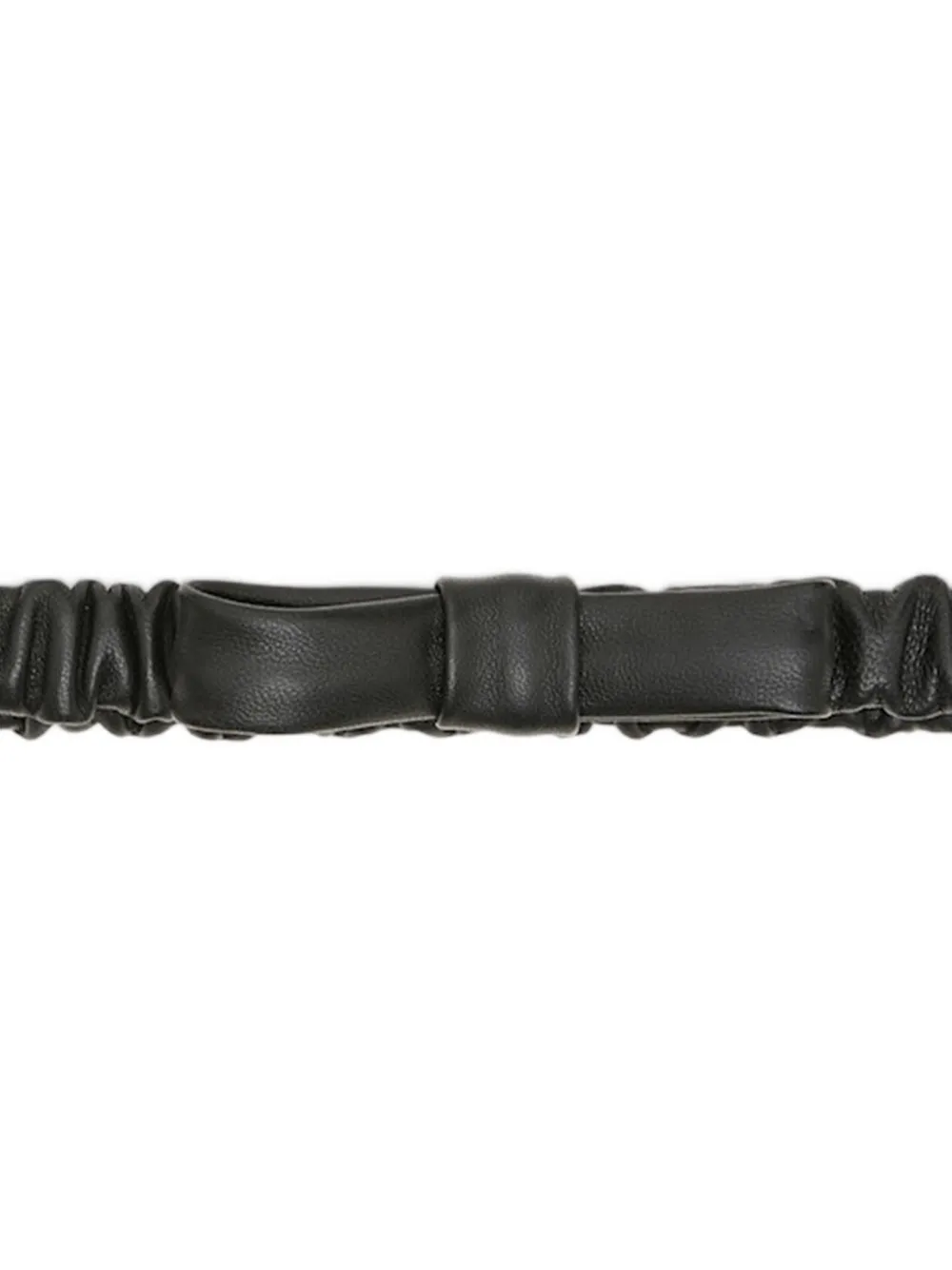 Dorothee Schumacher Feminine Edge riem met ruches en strikdetail Zwart