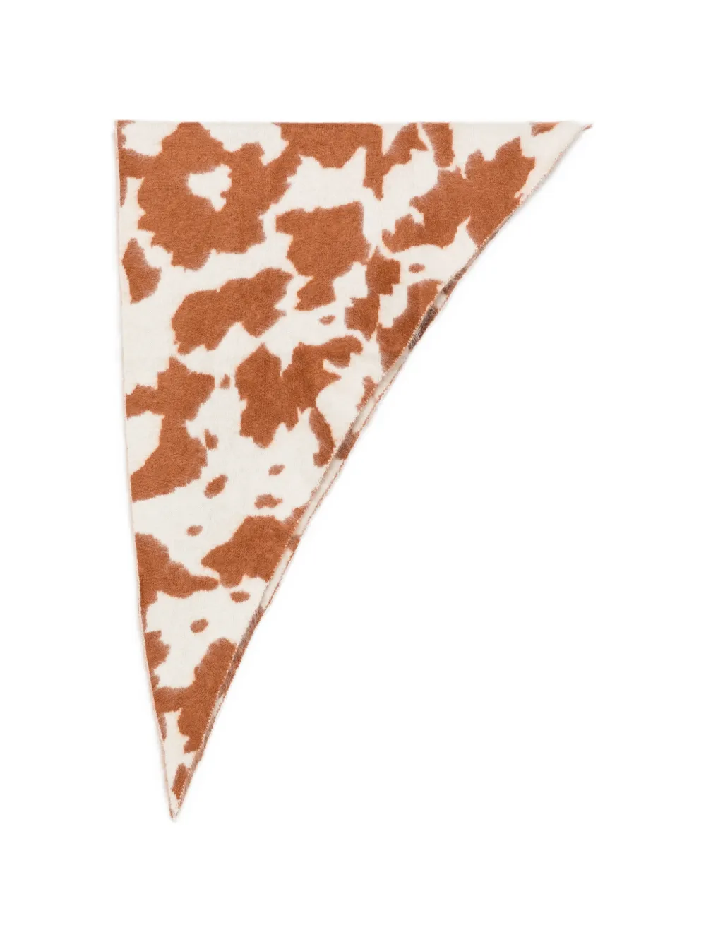Guest In Residence cow-print triangular scarf - Toni neutri