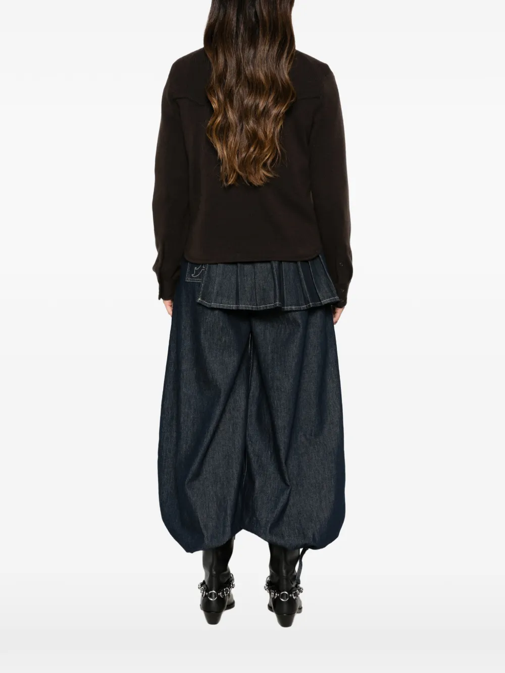 Guest In Residence Button-up vest Bruin