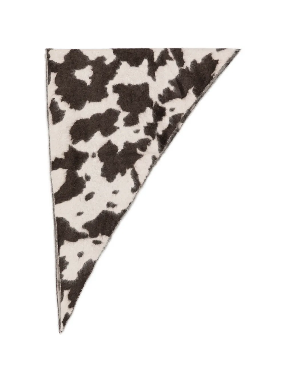 Guest In Residence cow-print triangular scarf · One Size