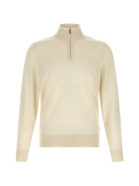 BOSS merino-wool polo sweater