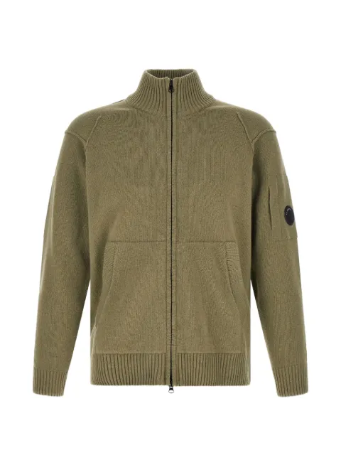 C.P. Company lambswool Lens full-zip sweater