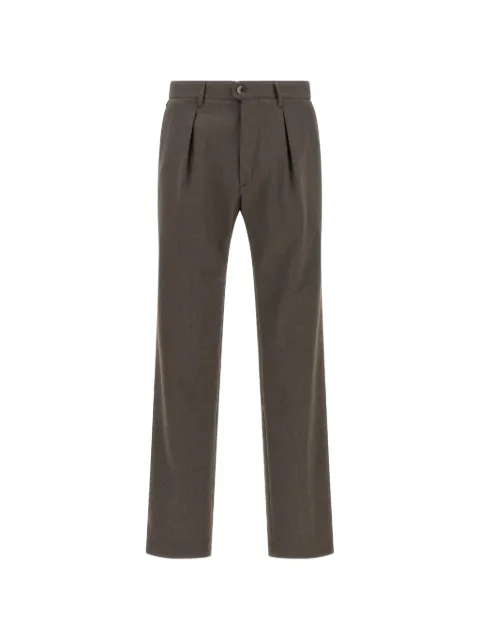 Incotex pleated waist-regulator straight-leg trousers