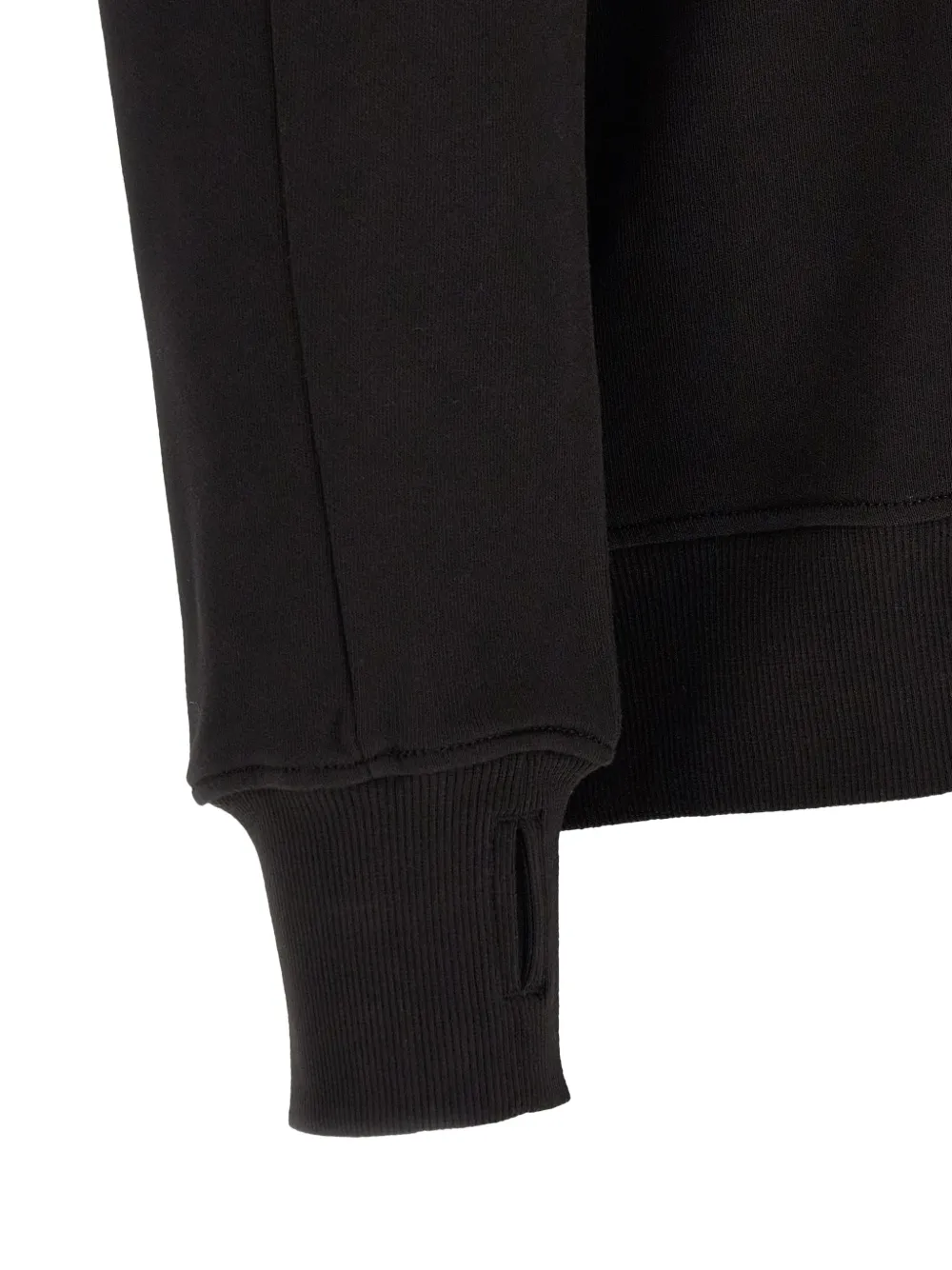 C.P. Company Trui met halve rits en Lens-detail Zwart