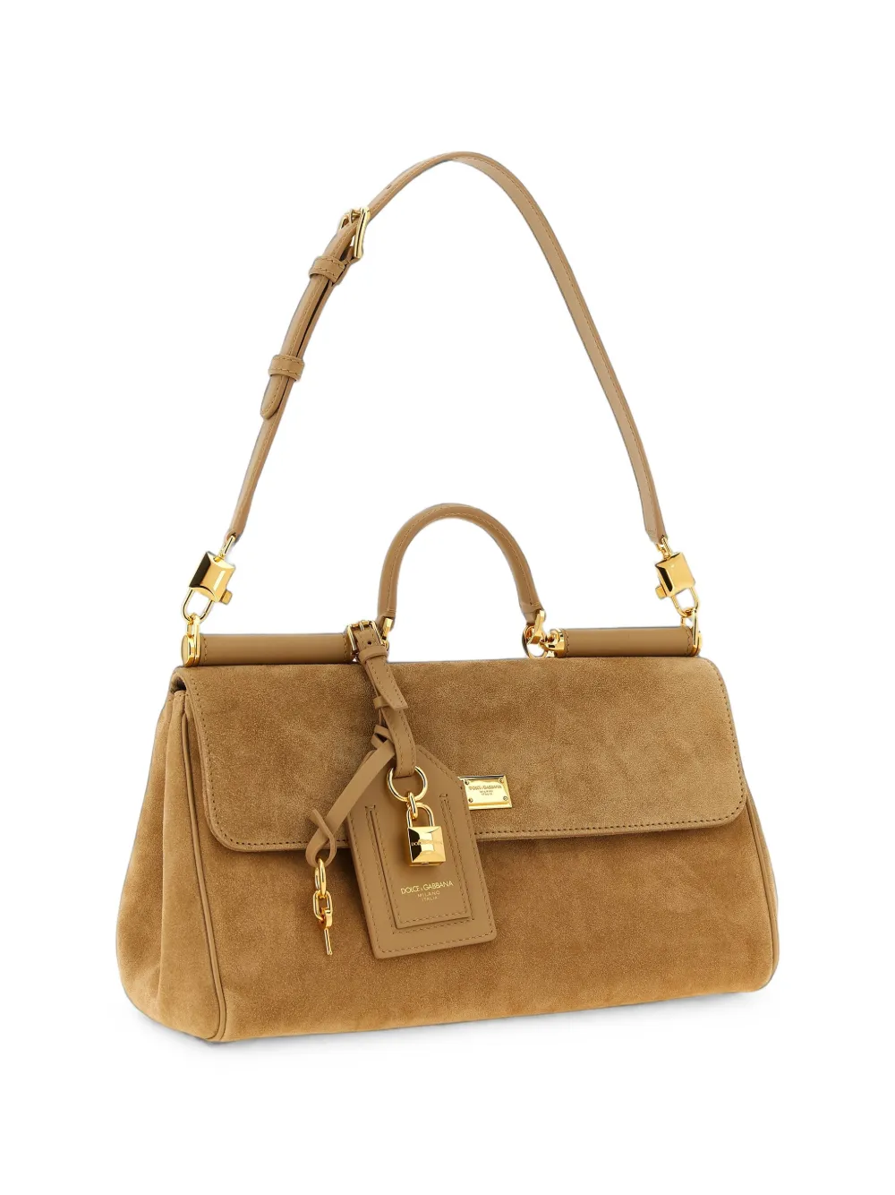 Dolce & Gabbana Medium My Sicily handtas van kalfsleer Beige