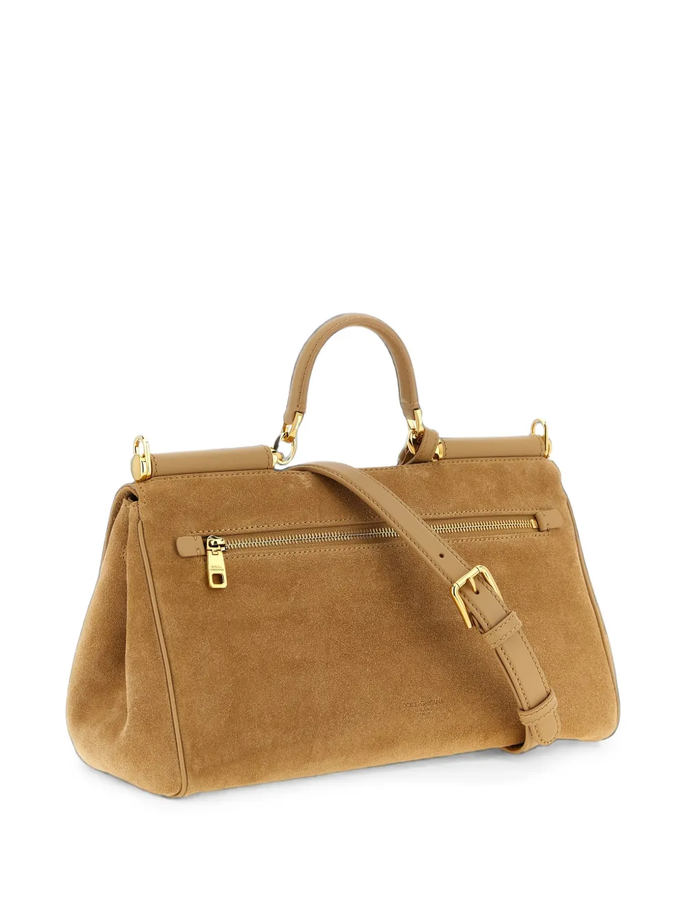 Dolce & Gabbana Medium My Sicily handtas van kalfsleer Beige