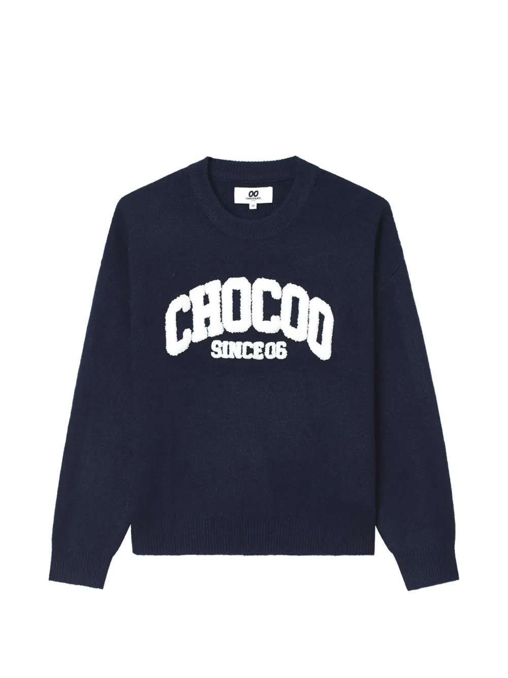 Chocoolate Logo-appliqué Crew-neck Sweater In Blue