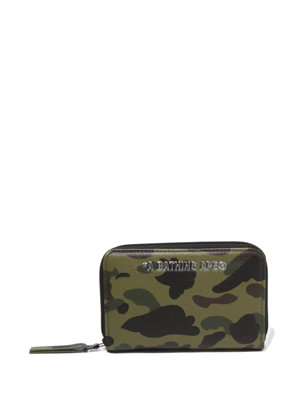 A BATHING APE® 1st Camo zip-around wallet - Verde