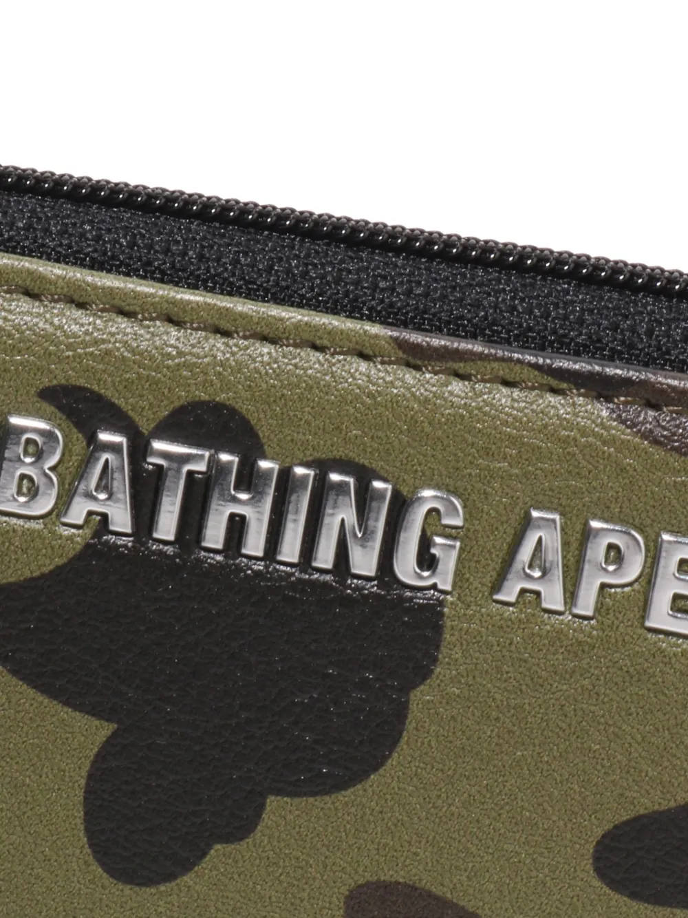 A BATHING APE 1st Camo portemonnee met rits Groen