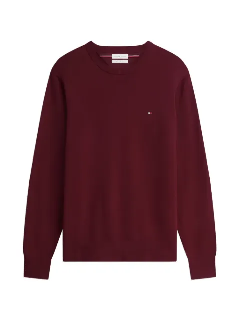 Tommy Hilfiger embroidered-logo crew-neck sweater