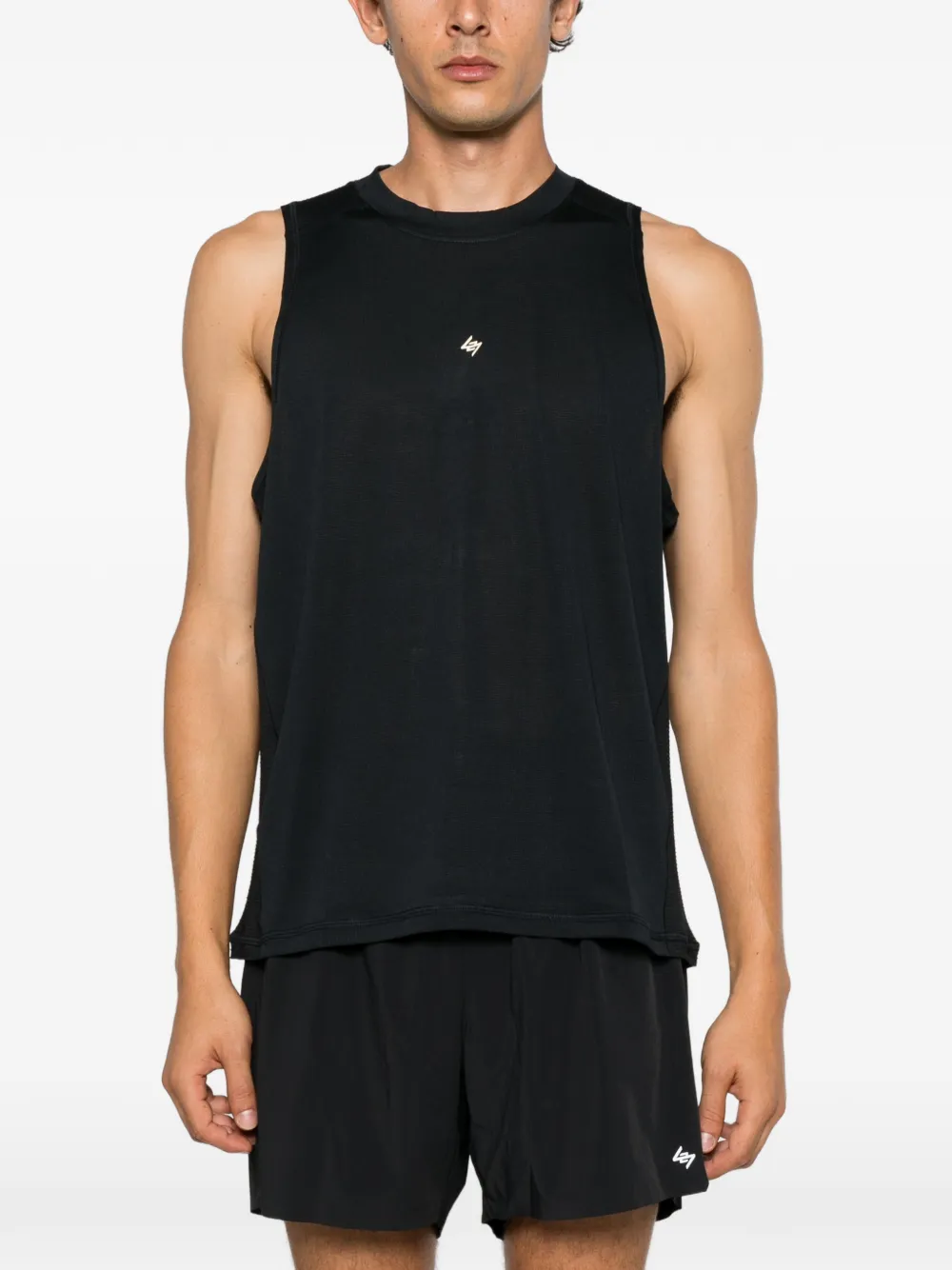 Represent 247 tanktop met mesh vlak Zwart
