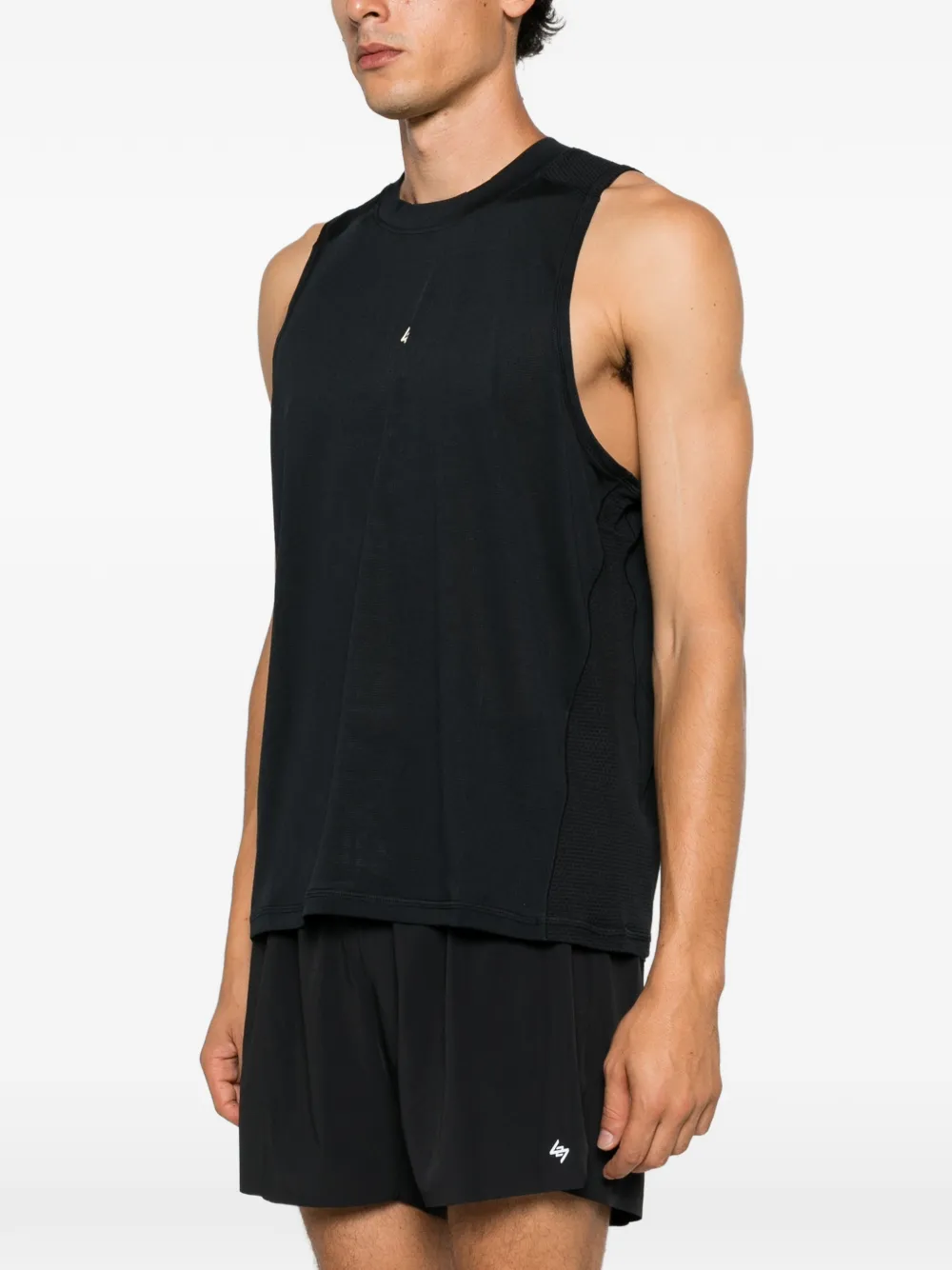 Represent 247 tanktop met mesh vlak Zwart