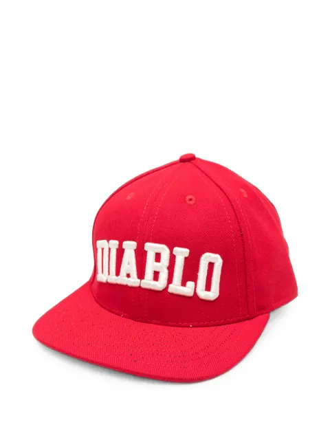 Willy Chavarria embroidered flat-peak cap