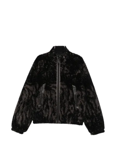 ROA fleece-texture zip-up jacket