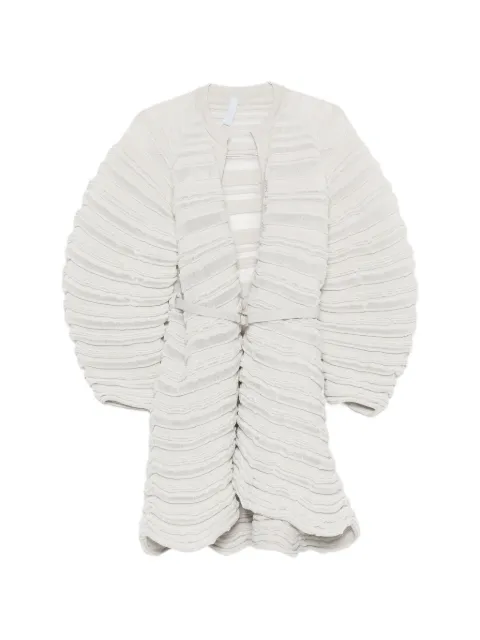 CFCL belted ribbed-knit jacket