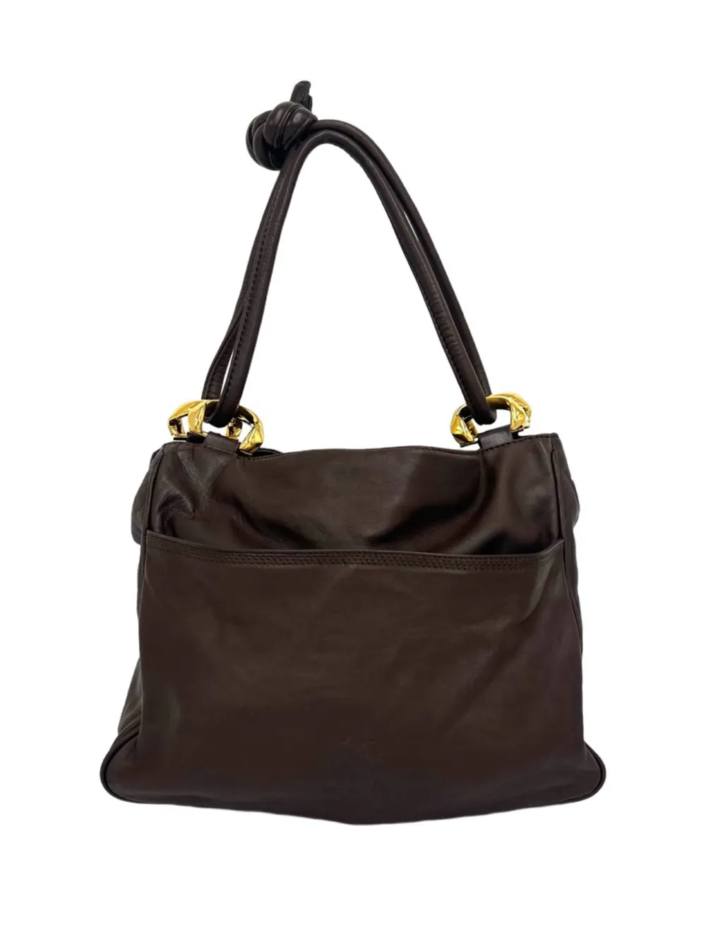 Loewe Pre-Owned 20th Century Leather Anagram tote bag - Marrone