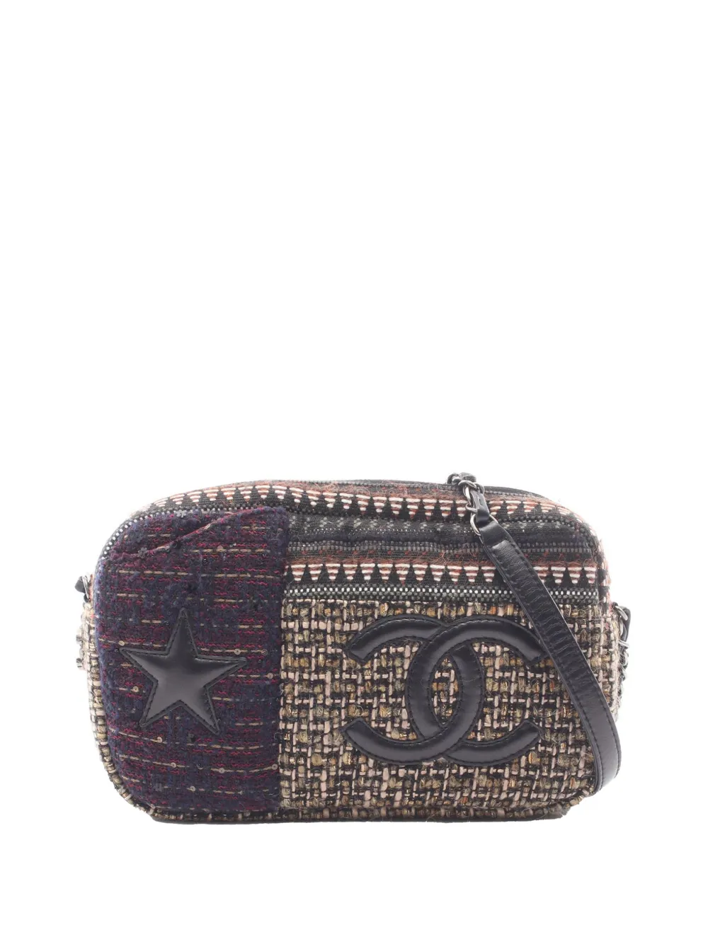 CHANEL Pre-Owned 2014-2015 Tweed Paris Dallas crossbody bag - Multicolore