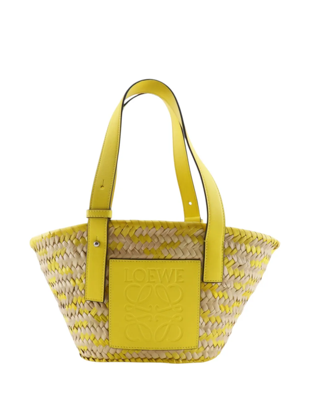 Loewe Pre-Owned 2017-2026 Small Raffia Anagram Basket tote bag - Toni neutri
