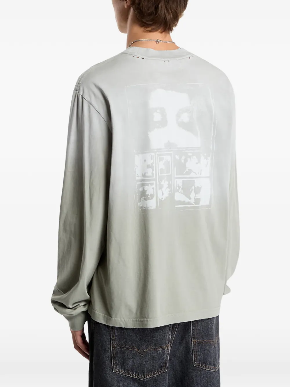 MISBHV 7:30 Pm Lakefront long-sleeve T-shirt Groen