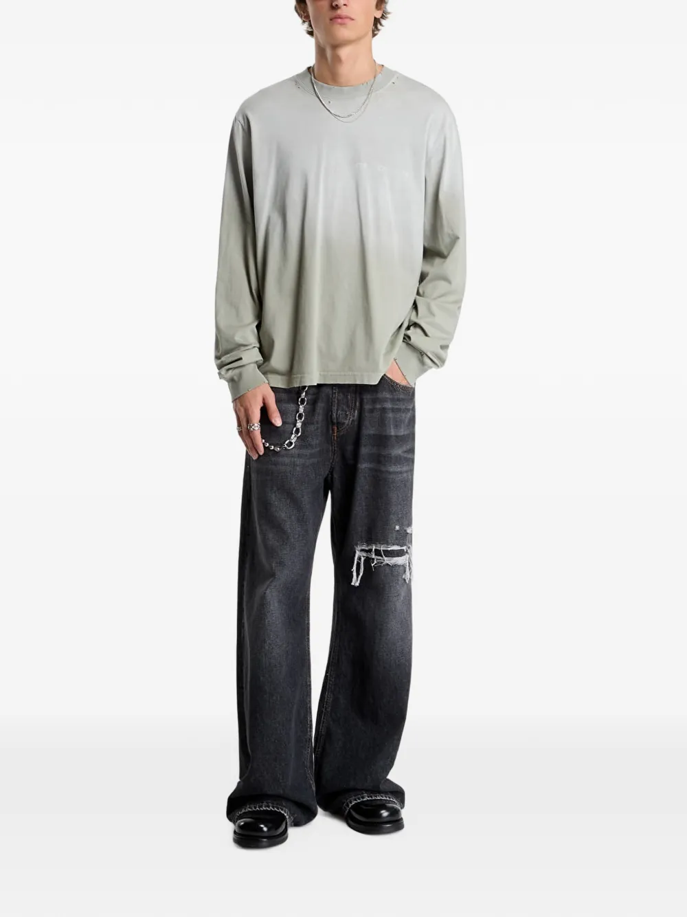 MISBHV 7:30 Pm Lakefront long-sleeve T-shirt Groen