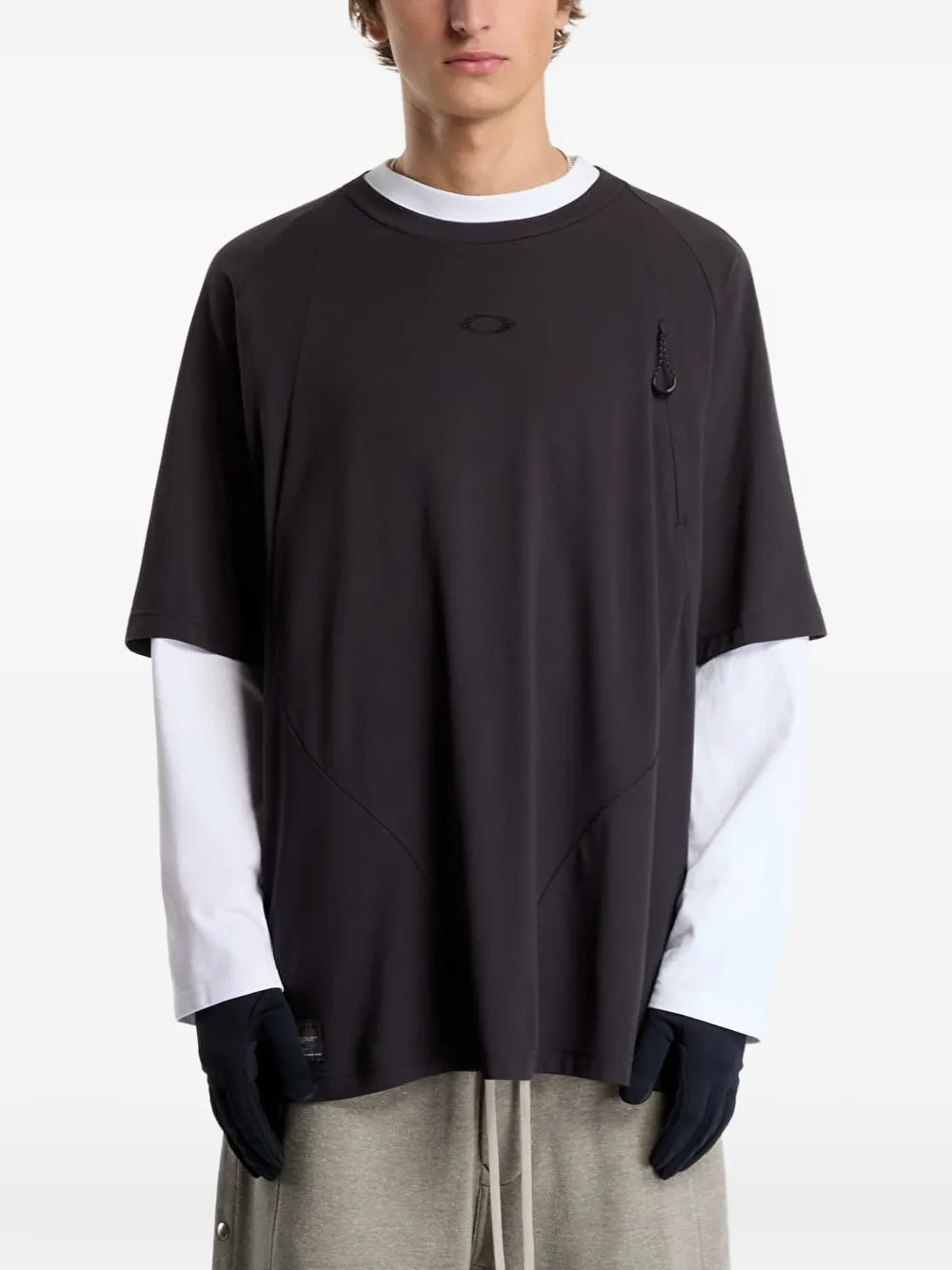 Oakley Fgl Union SS T-shirt met geborduurd logo Zwart