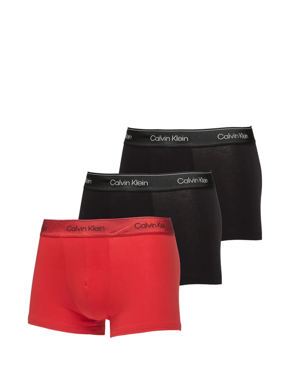 Calvin Klein logo-waistband trunks (set of three)