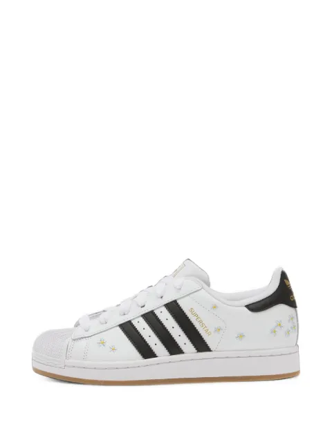 adidas Superstar II floral-embroidered sneakers