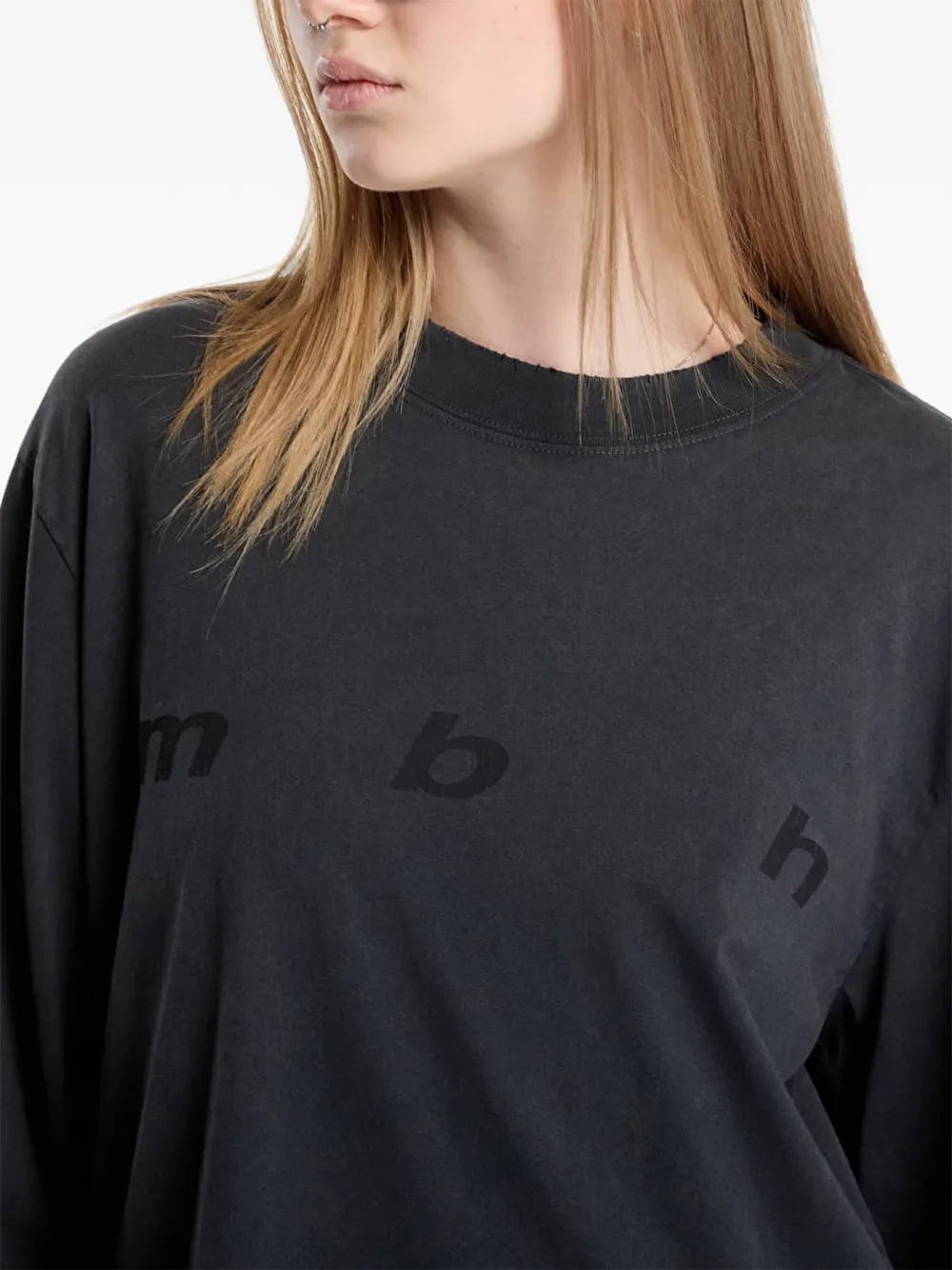 MISBHV T-shirt met logoprint Zwart