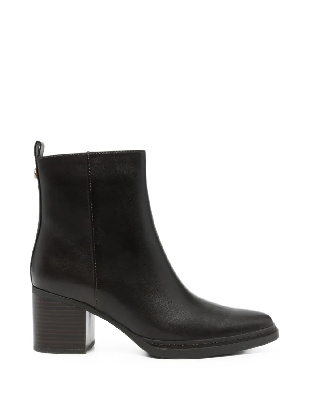 Michael Michael Kors logo-plaque block-heel ankle boots