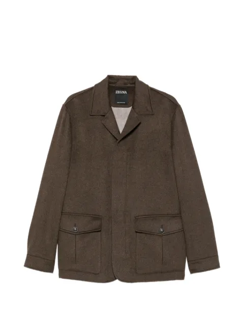 Zegna button-flap jacket
