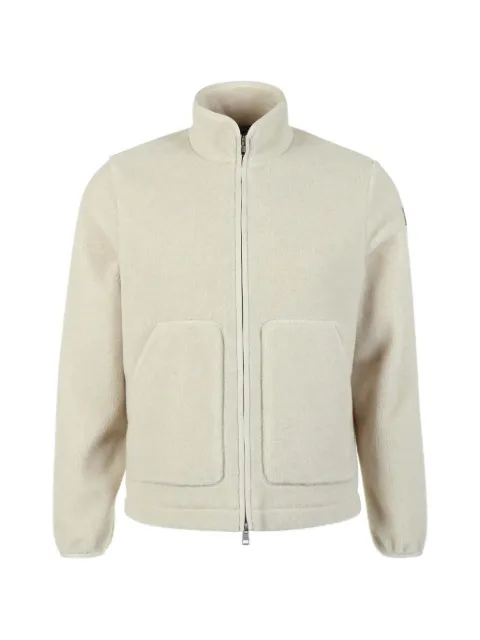 Moncler logo-patch zip-up sweatshirt