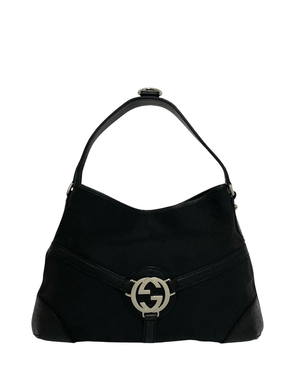 Gucci Pre-Owned 2000-2015 Canvas Reins shoulder bag - Nero
