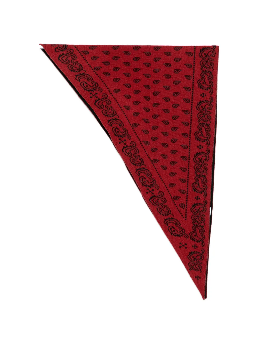 Guest In Residence paisley-print cashmere scarf - Rosso