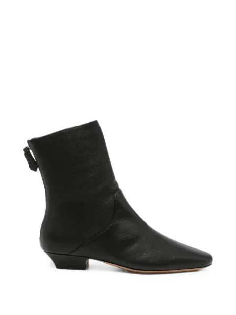 Jude Celina rear-zip leather ankle boots