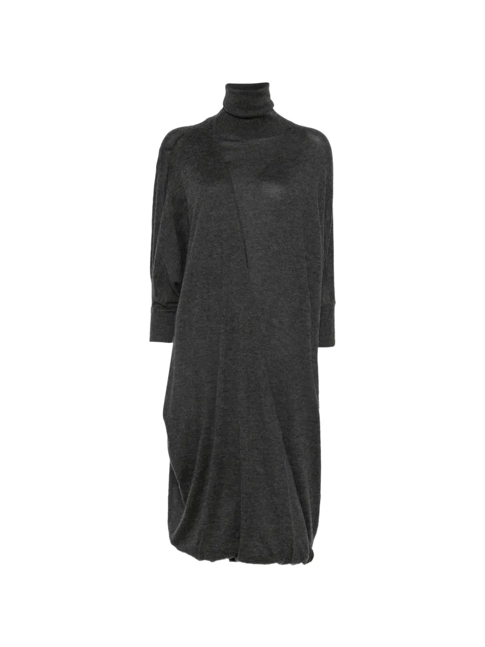 Petar Petrov Roll-neck Midi Dress in Grey