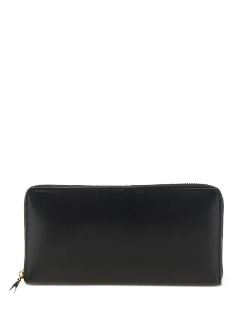 Comme Des Garçons Wallet Carteira de couro com zíper
