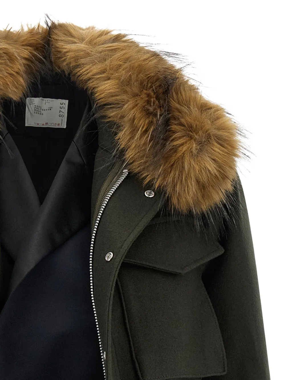 sacai Jack met ritssluiting Groen