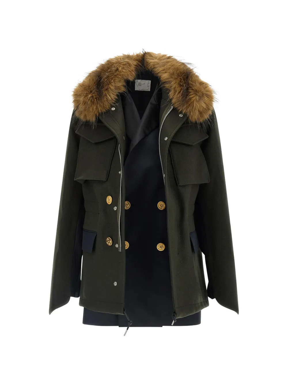 sacai zip-fastening jacket
