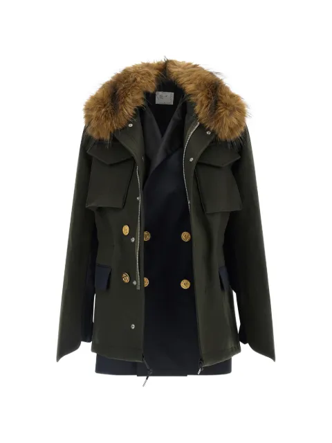 sacai zip-fastening jacket