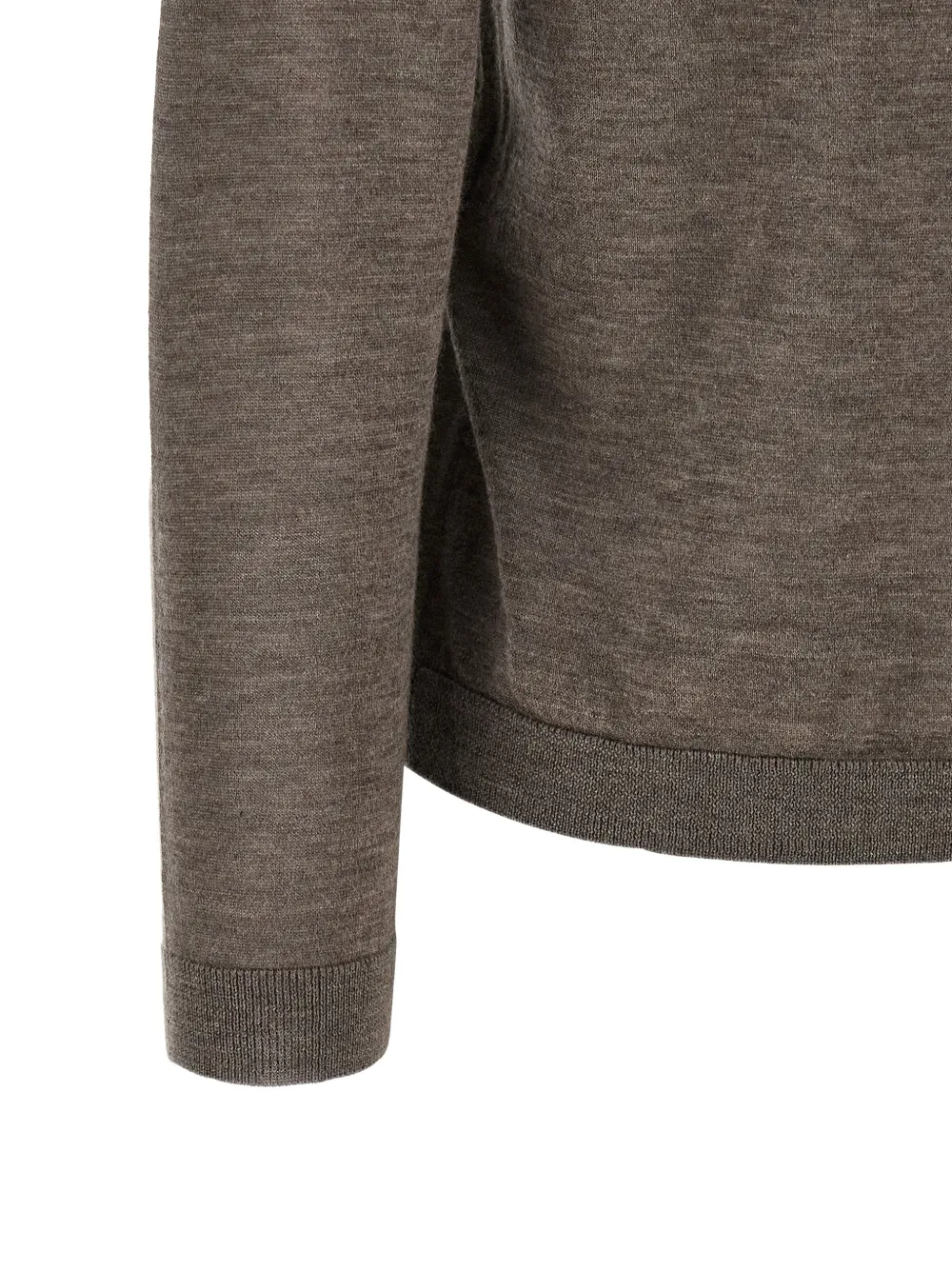 Co Rolled-edge Cashmere Long-sleeved T-shirt in Brown, view 4