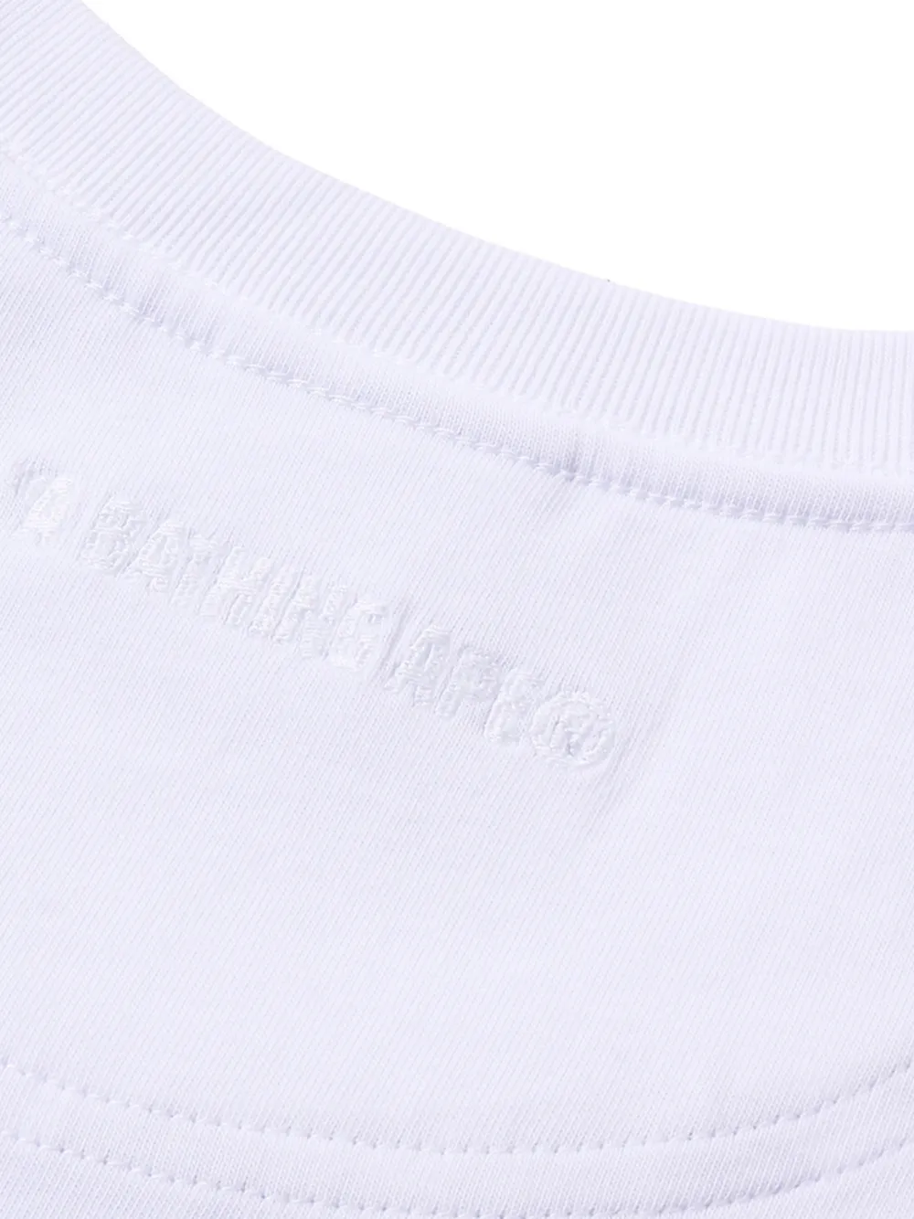 A BATHING APE One Point T-shirt met borduurwerk Wit