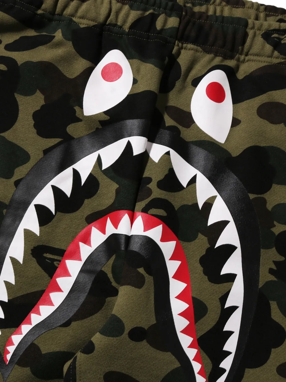 A BATHING APE Trainingsbroek met camouflageprint Groen