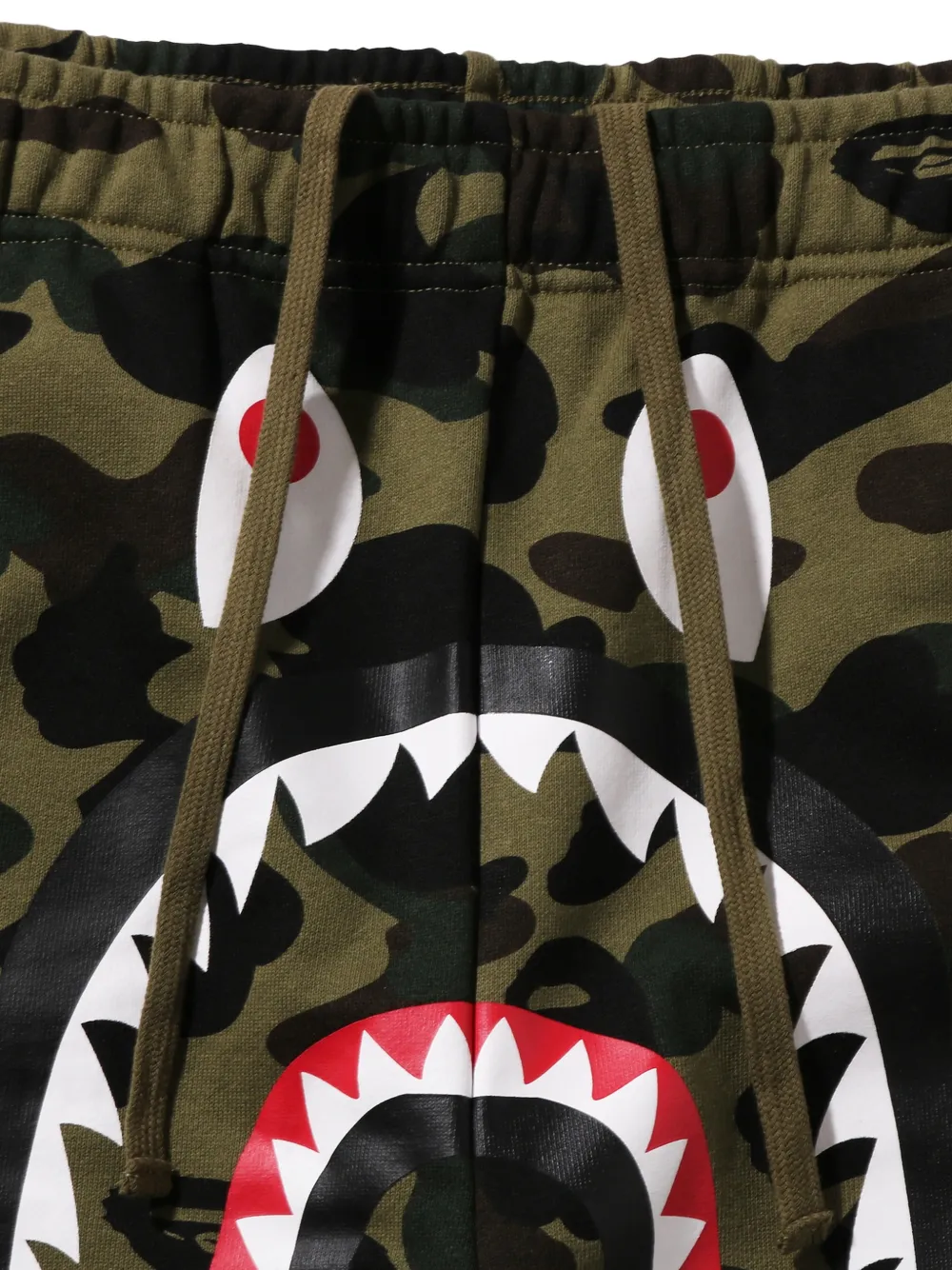 A BATHING APE Trainingsbroek met camouflageprint Groen